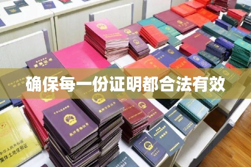 洪湖确保每一份证明都合法有效