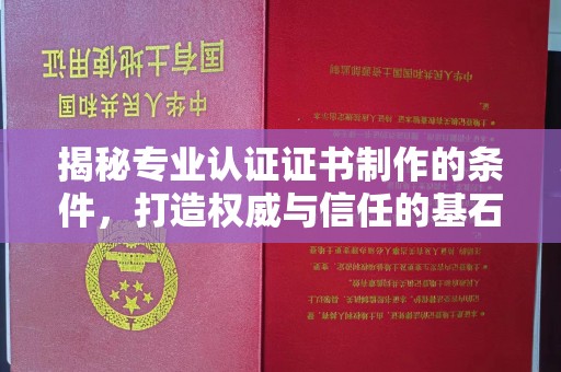 洪湖揭秘专业认证证书制作的条件，打造权威与信任的基石