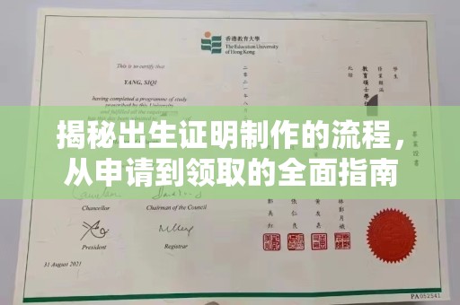 洪湖揭秘出生证明制作的流程，从申请到领取的全面指南