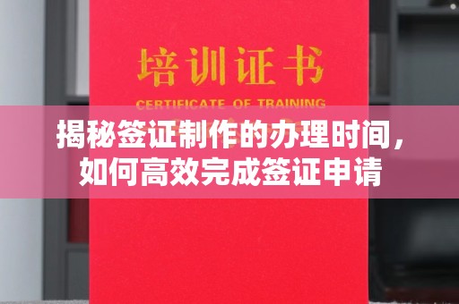 洪湖揭秘签证制作的办理时间，如何高效完成签证申请