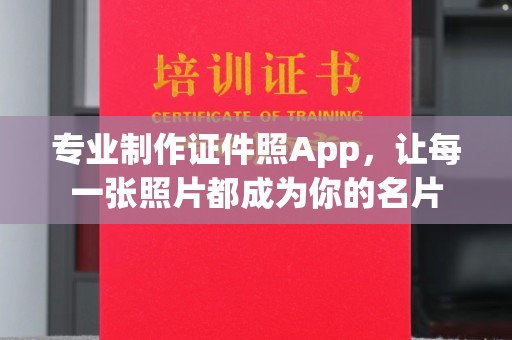 洪湖专业制作证件照App，让每一张照片都成为你的名片