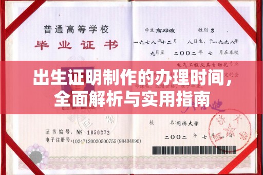 洪湖出生证明制作的办理时间，全面解析与实用指南