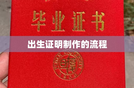 洪湖出生证明制作的流程